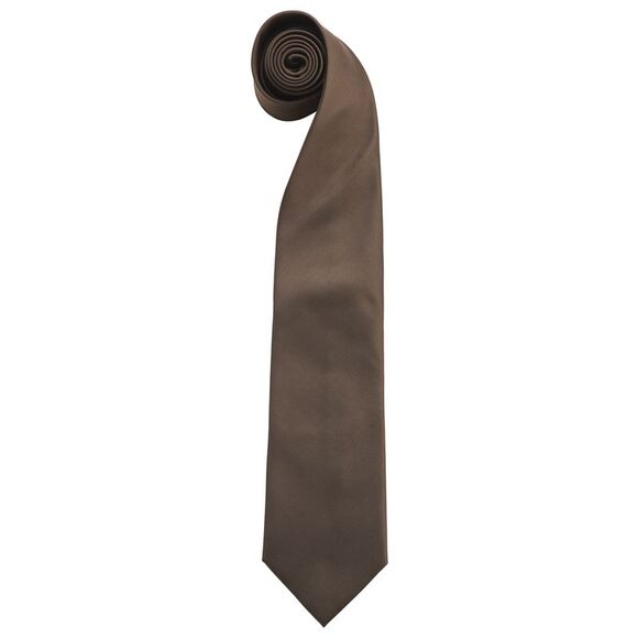 Premier Mens Fashion Colors Work Clip On Tie (Pack of 2) / Brown